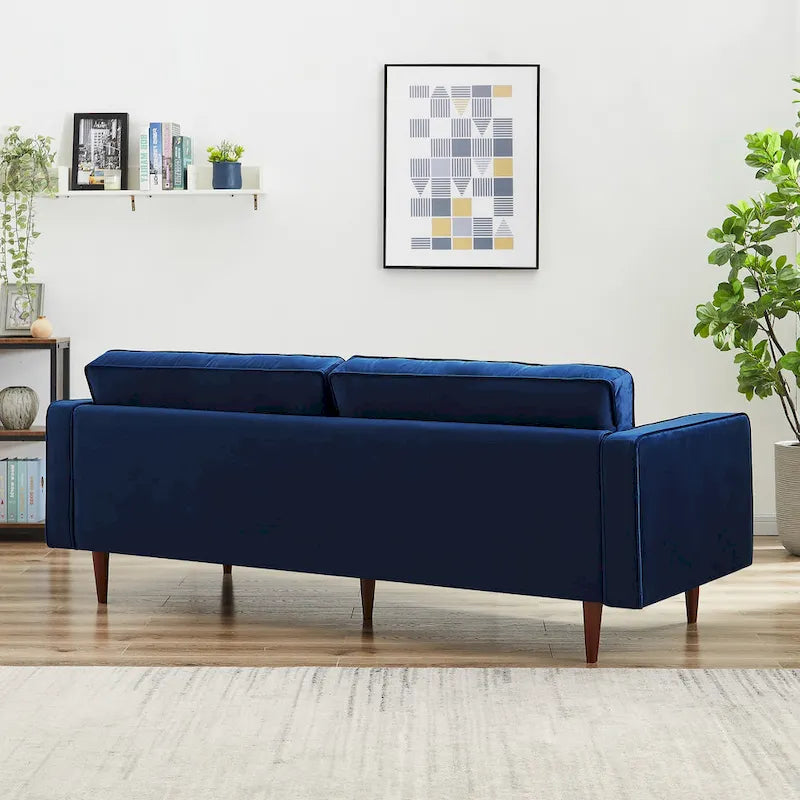 Kerry Mid Century Modern Comfortable Furniture Style Tufted Velvet Couch