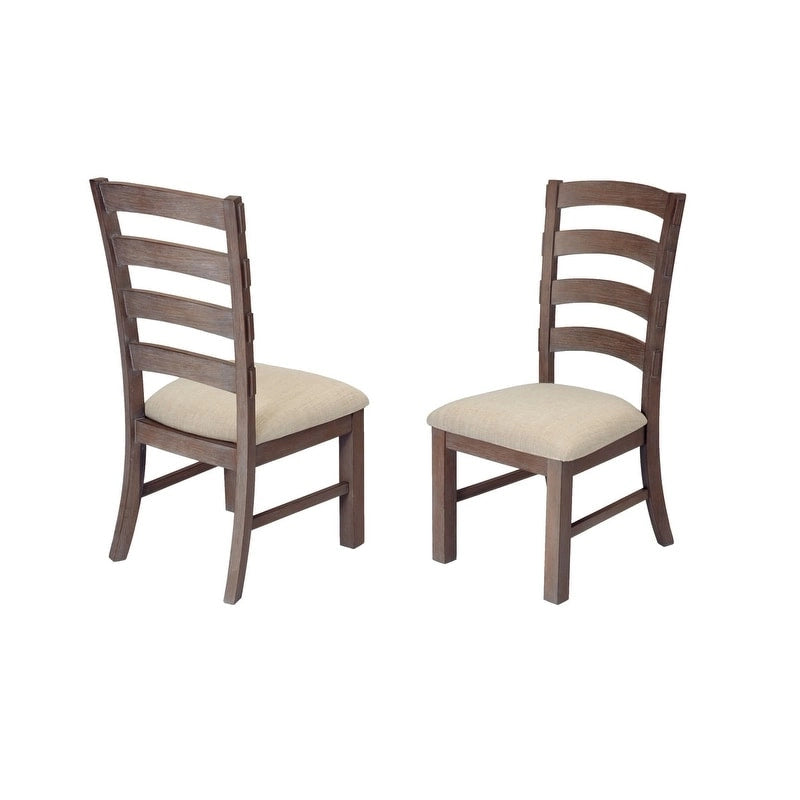 Best Quality Furniture 7-pc. Rustic Grey or Walnut Trestle Dining Set