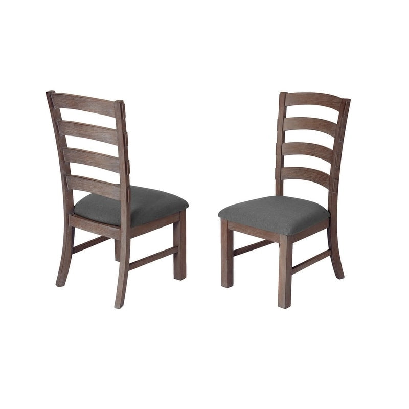 Best Quality Furniture 7-pc. Rustic Grey or Walnut Trestle Dining Set