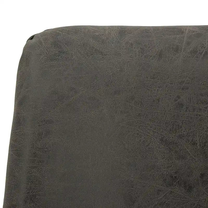 Markley Leather Dining Chair Set of 4 With Gold Metal Legs Modern Accent Side Chair