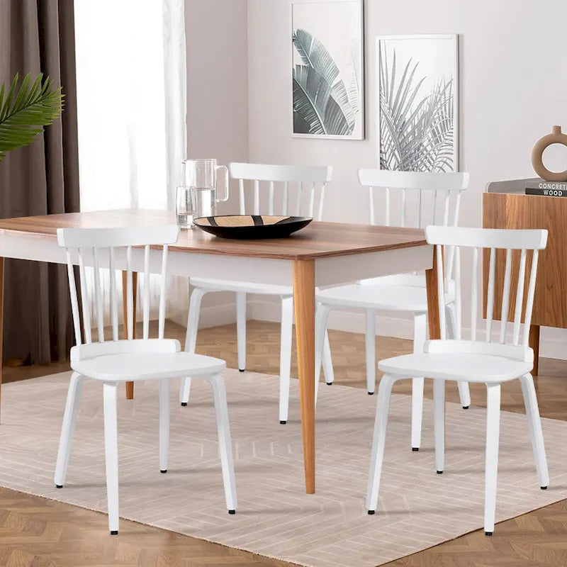 Solid Wood Spindle Back Windsor Dining Chairs, Set of 2 - 17.44  (W) x 19.7  (D) x 33.1  (H)