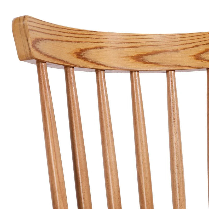 Solid Wood Spindle Back Windsor Dining Chairs, Set of 2 - 17.44  (W) x 19.7  (D) x 33.1  (H)