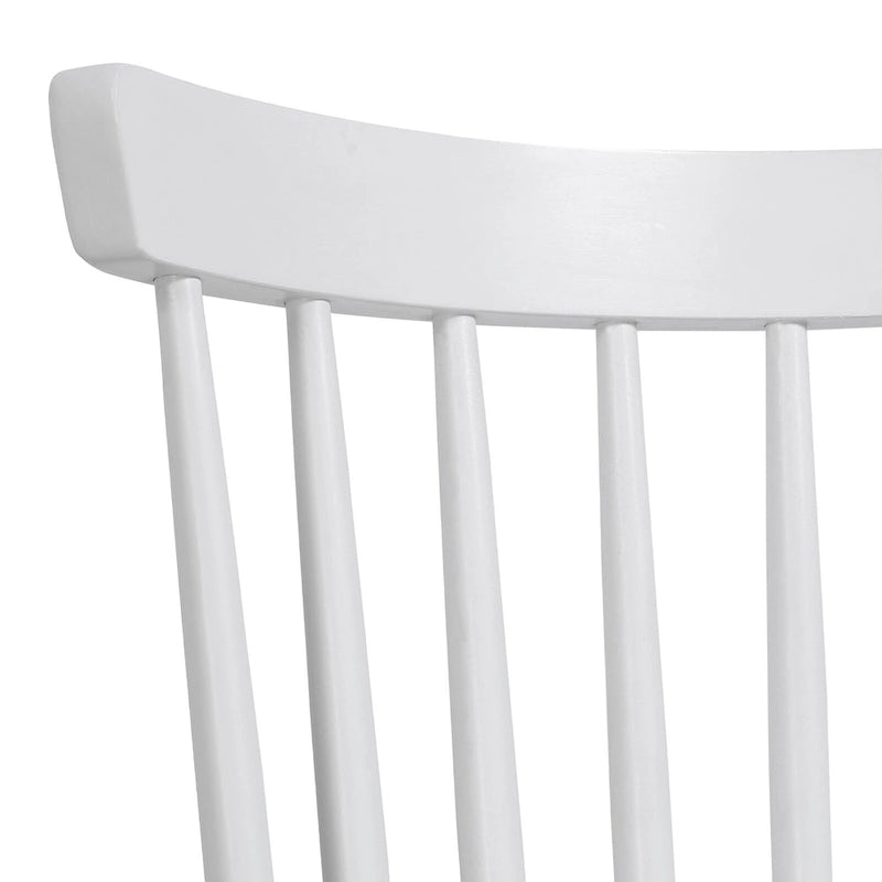 Solid Wood Spindle Back Windsor Dining Chairs, Set of 2 - 17.44  (W) x 19.7  (D) x 33.1  (H)