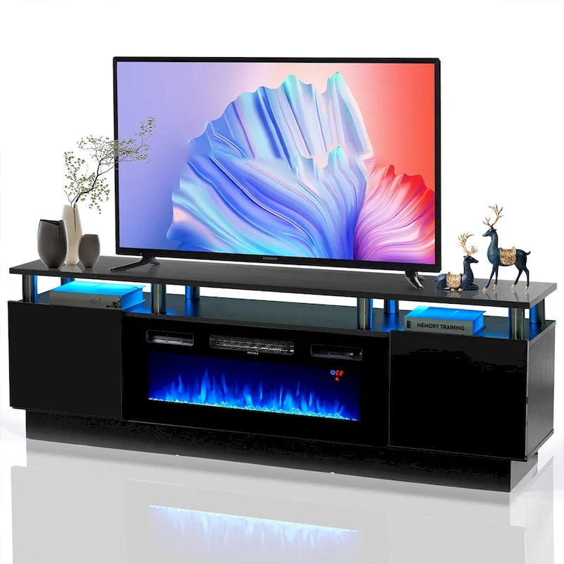 70  Fireplace TV Stand with 36  Electric Fireplace
