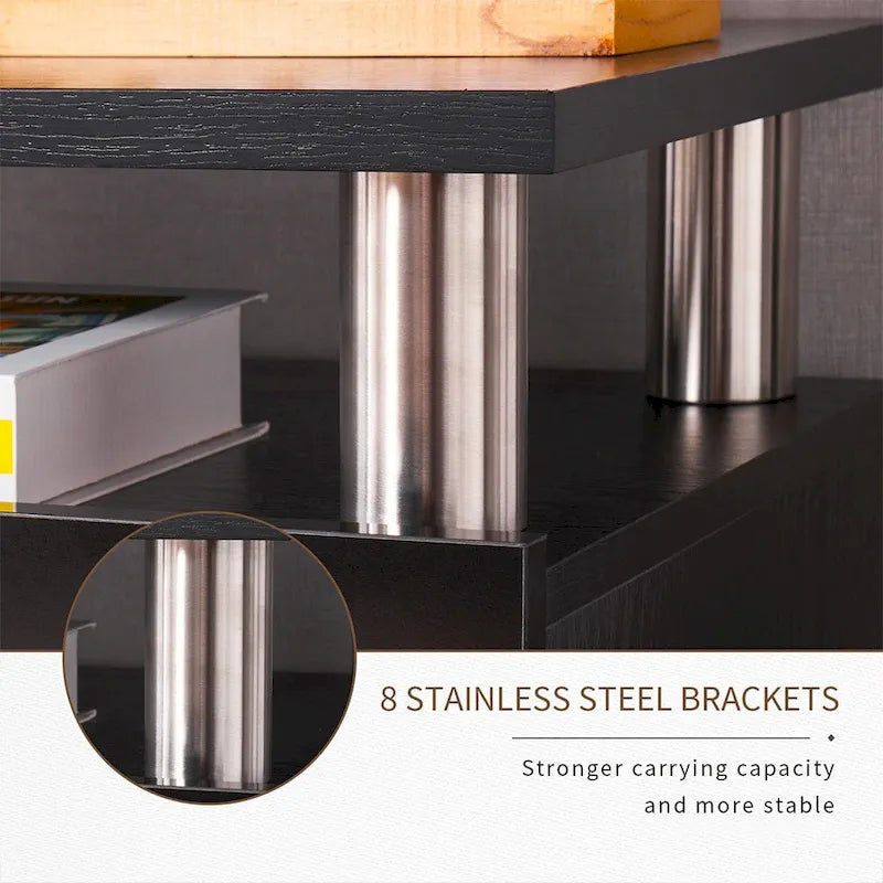 70  Fireplace TV Stand with 36  Electric Fireplace