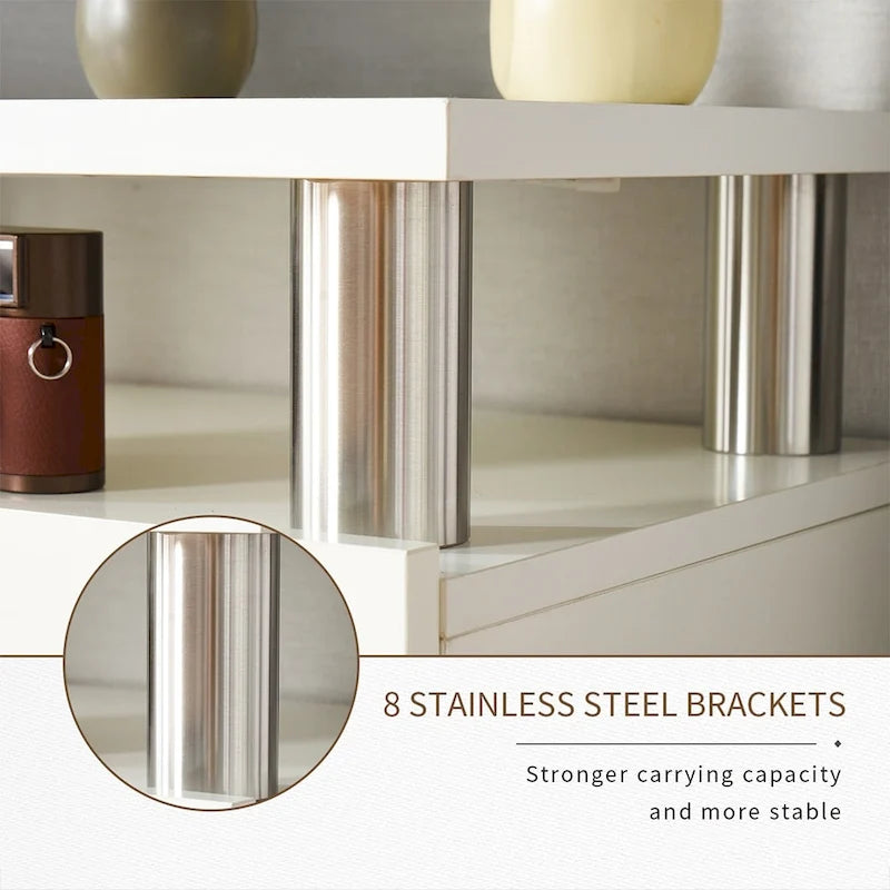 70  Fireplace TV Stand with 36  Electric Fireplace