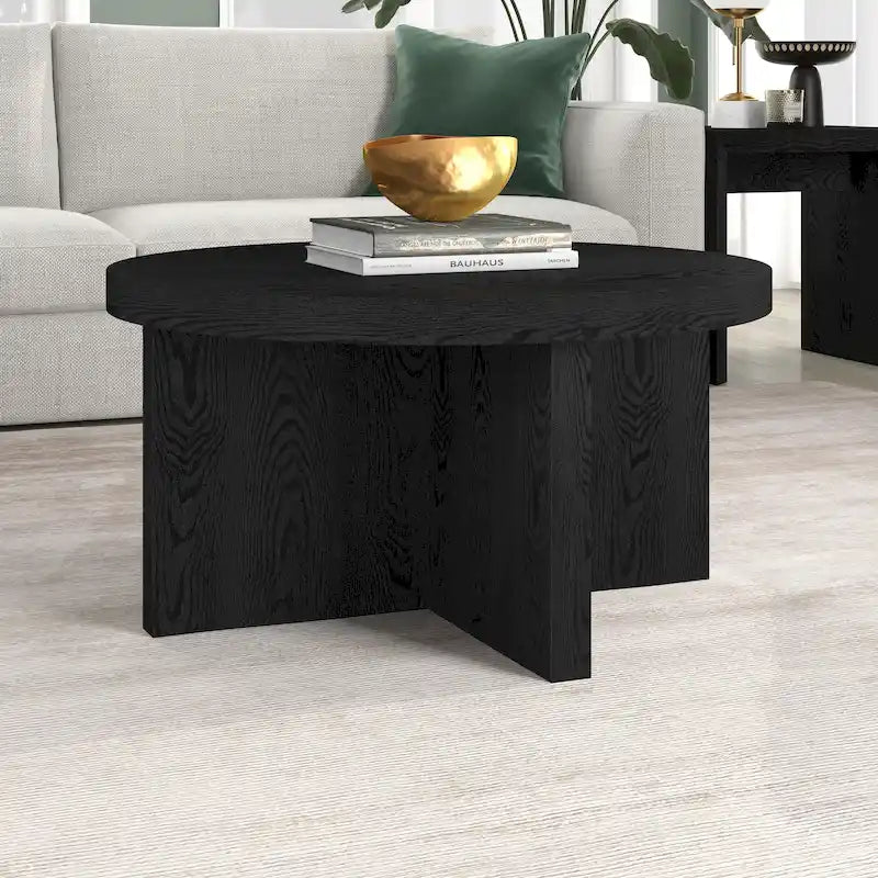 Elna 33  Wide Round Coffee Table - 33  Wide