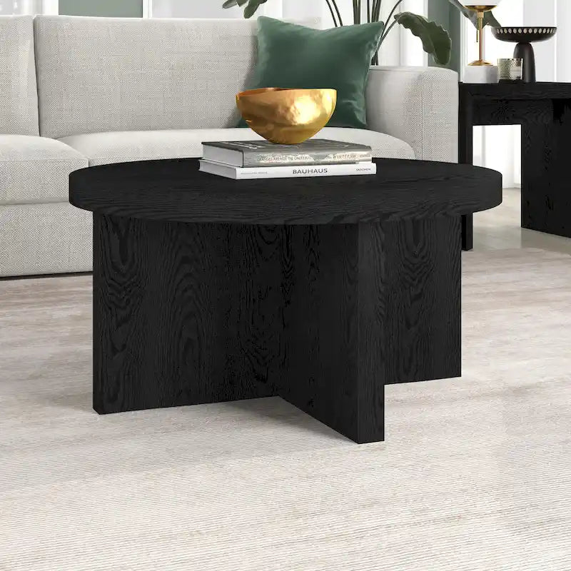 Elna 33  Wide Round Coffee Table - 33  Wide