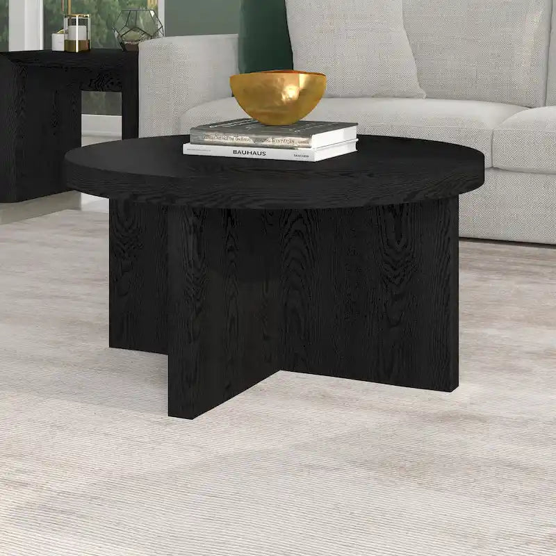 Elna 33  Wide Round Coffee Table - 33  Wide