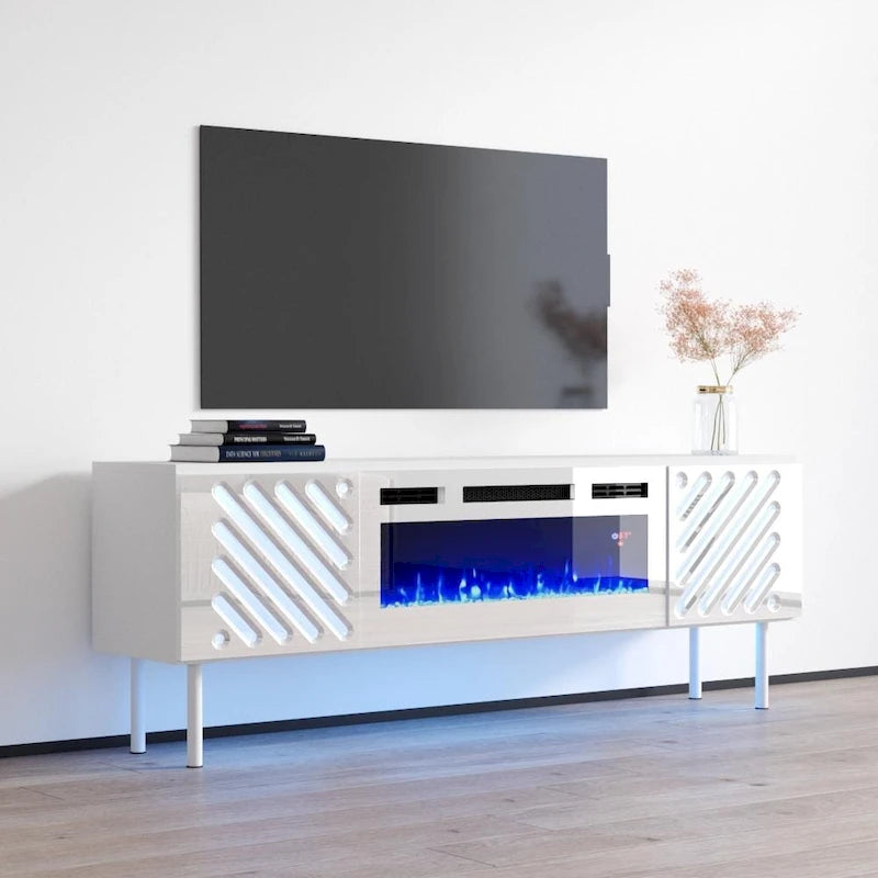 Laser WH-EF Electric Fireplace 63  TV Stand