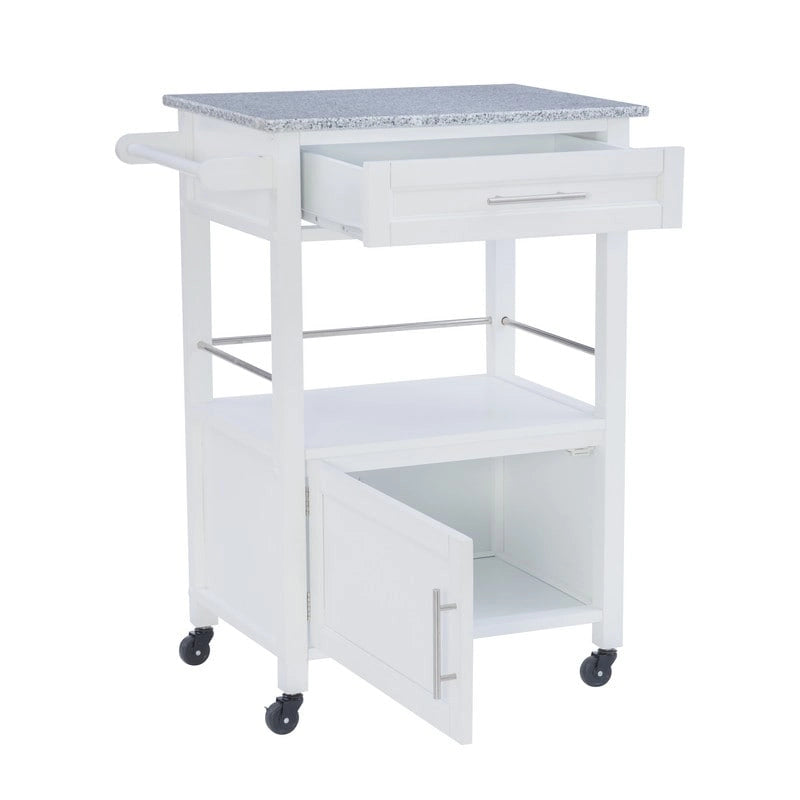 Elaine Mobile Kitchen Cart with Granite Top