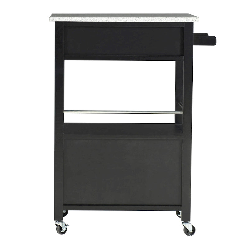 Elaine Mobile Kitchen Cart with Granite Top