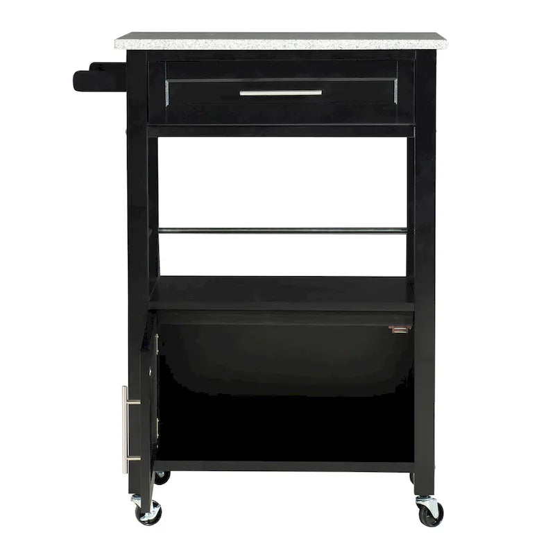 Elaine Mobile Kitchen Cart with Granite Top