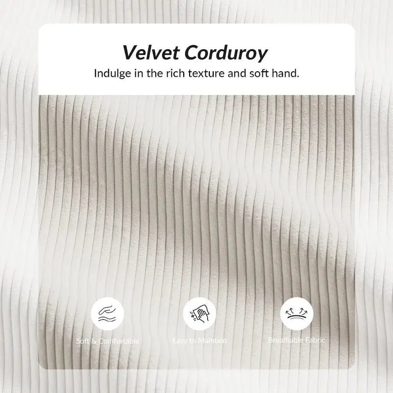 Volkhard 80.5  Modern Slipcovered Sofa With Removable Back Cushion By HULALA HOME