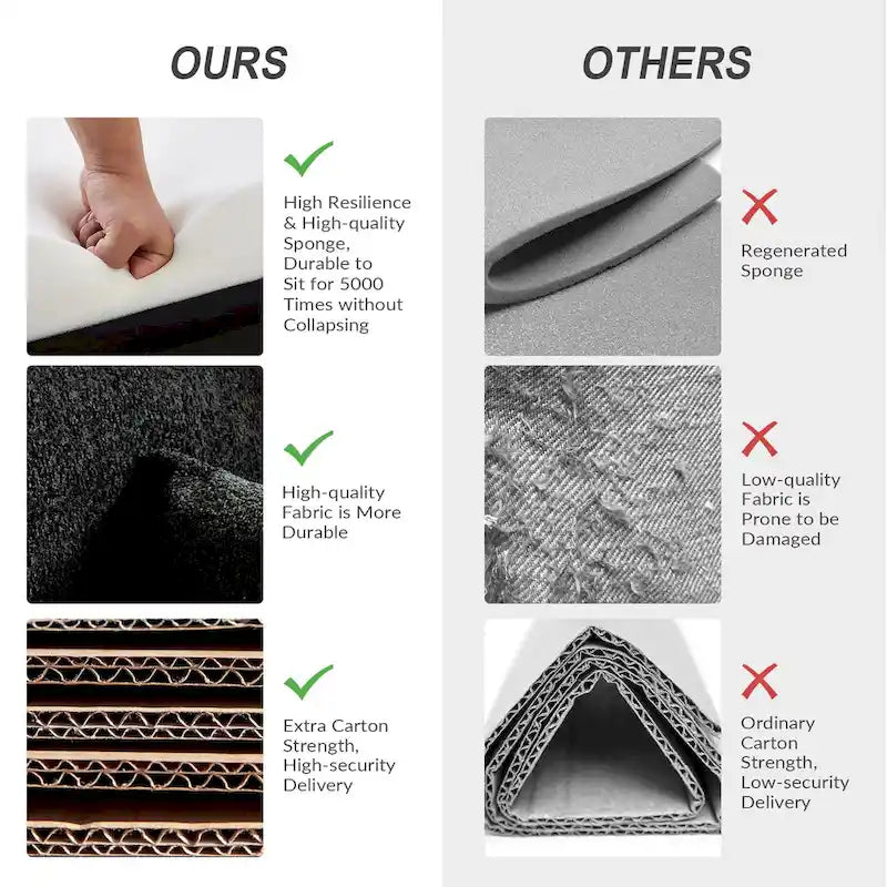 Volkhard 80.5  Modern Slipcovered Sofa With Removable Back Cushion By HULALA HOME