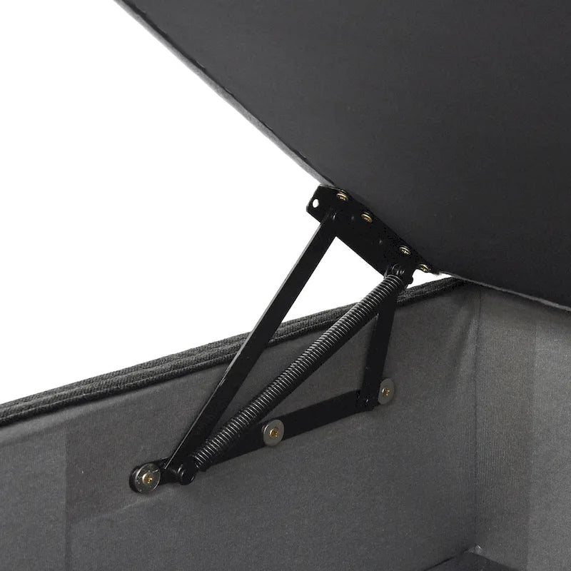 120  L-shaped Modern Sectional Sofa Linen Modular Sofa Couch with Storage Ottoman