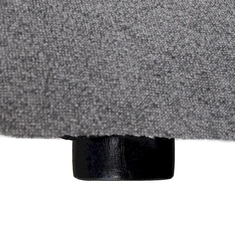 120  L-shaped Modern Sectional Sofa Linen Modular Sofa Couch with Storage Ottoman