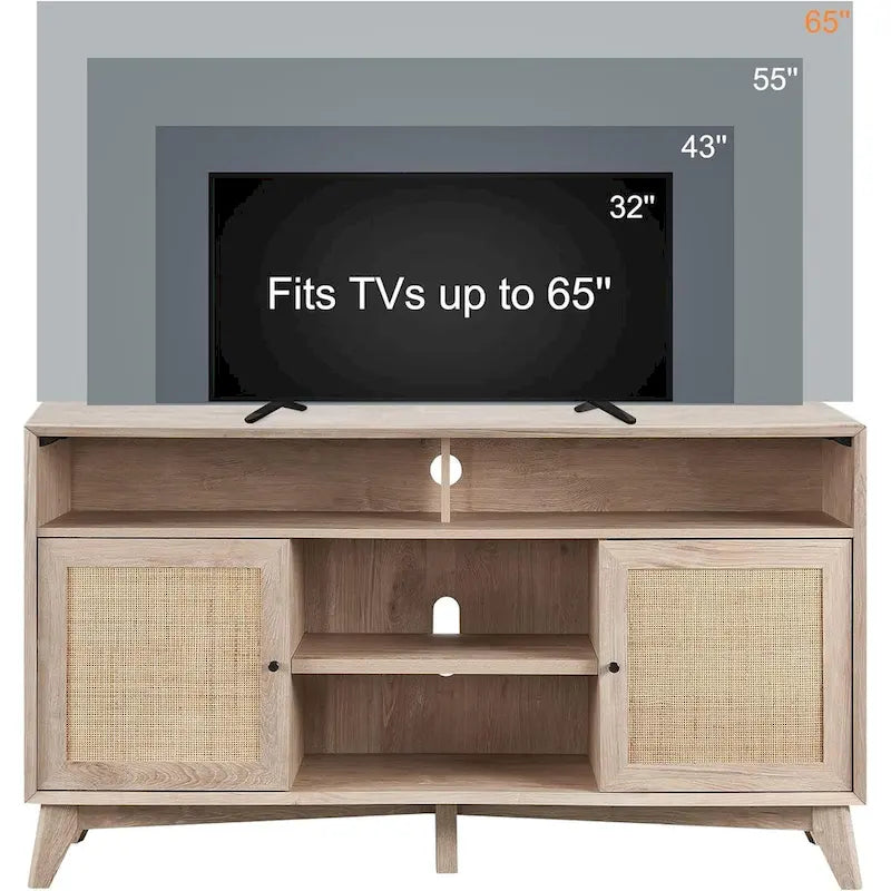 Mid Century Modern TV Stand, Highboy Entertainment Center, TV Console