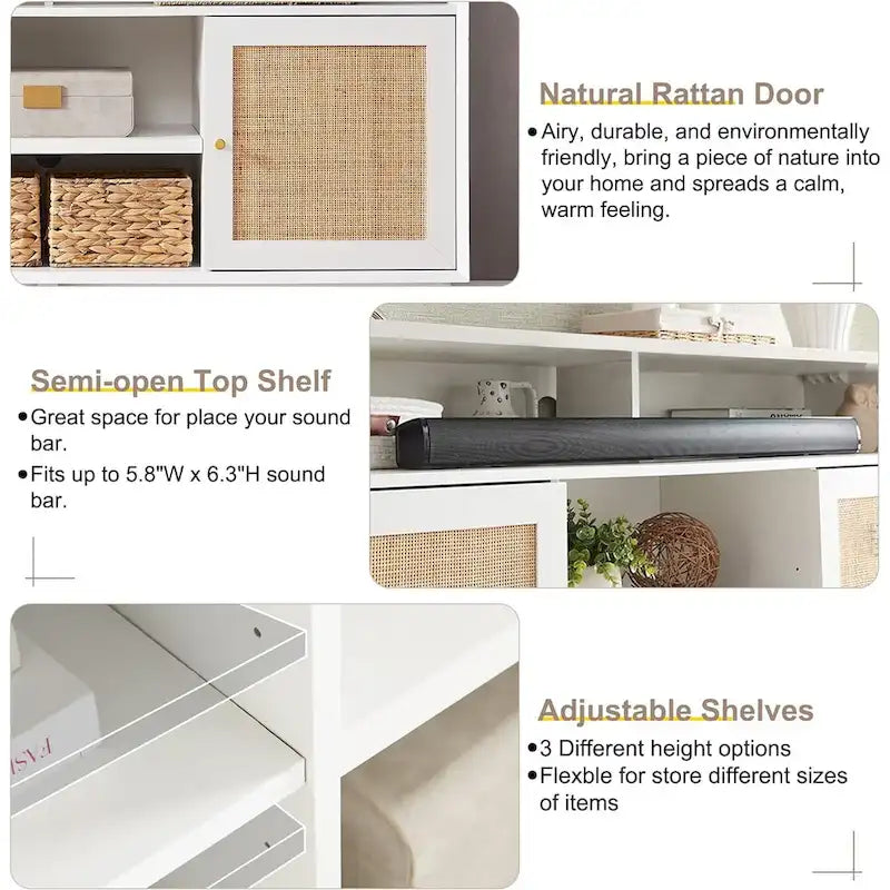 Mid Century Modern TV Stand, Highboy Entertainment Center, TV Console