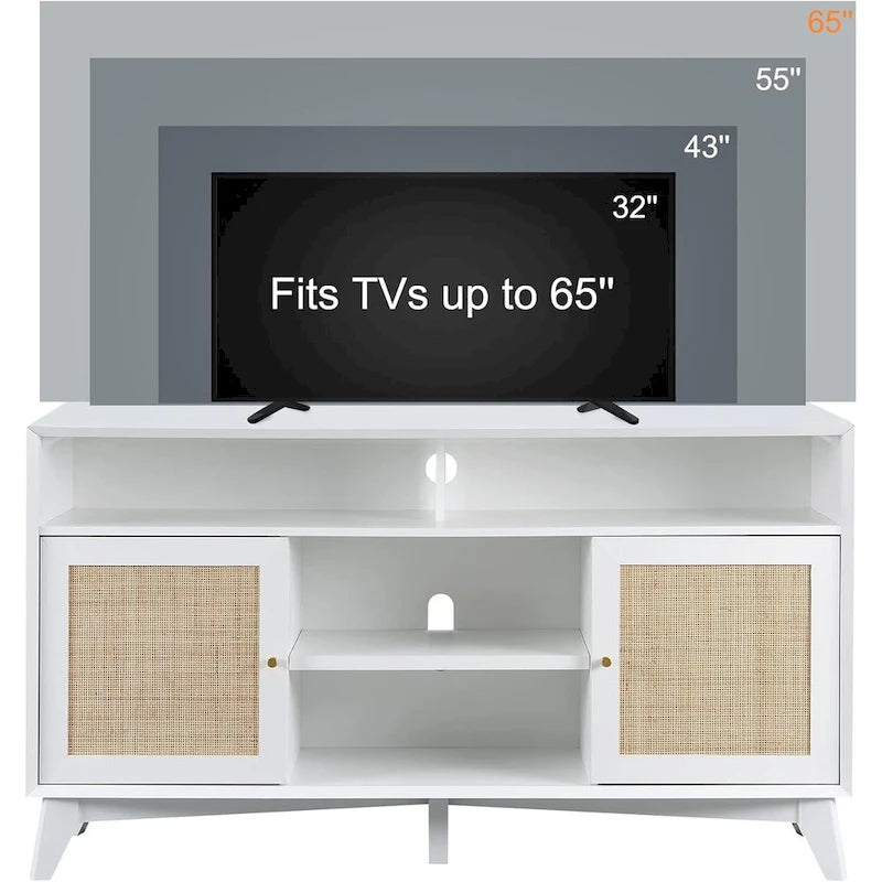 Mid Century Modern TV Stand, Highboy Entertainment Center, TV Console