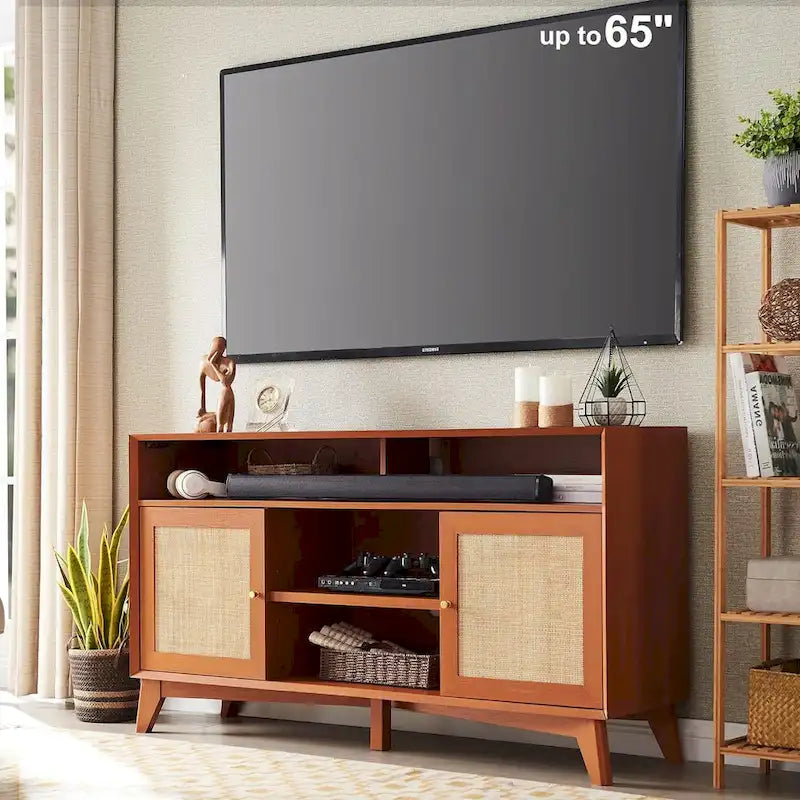 Mid Century Modern TV Stand, Highboy Entertainment Center, TV Console