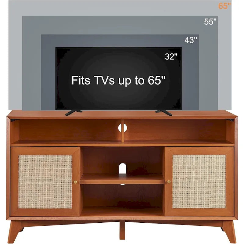 Mid Century Modern TV Stand, Highboy Entertainment Center, TV Console