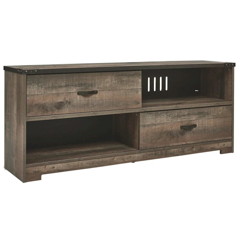 Trinell Casual Large TV Stand, Brown