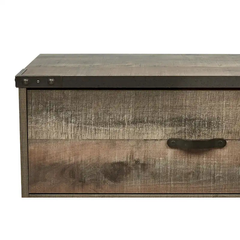 Trinell Casual Large TV Stand, Brown