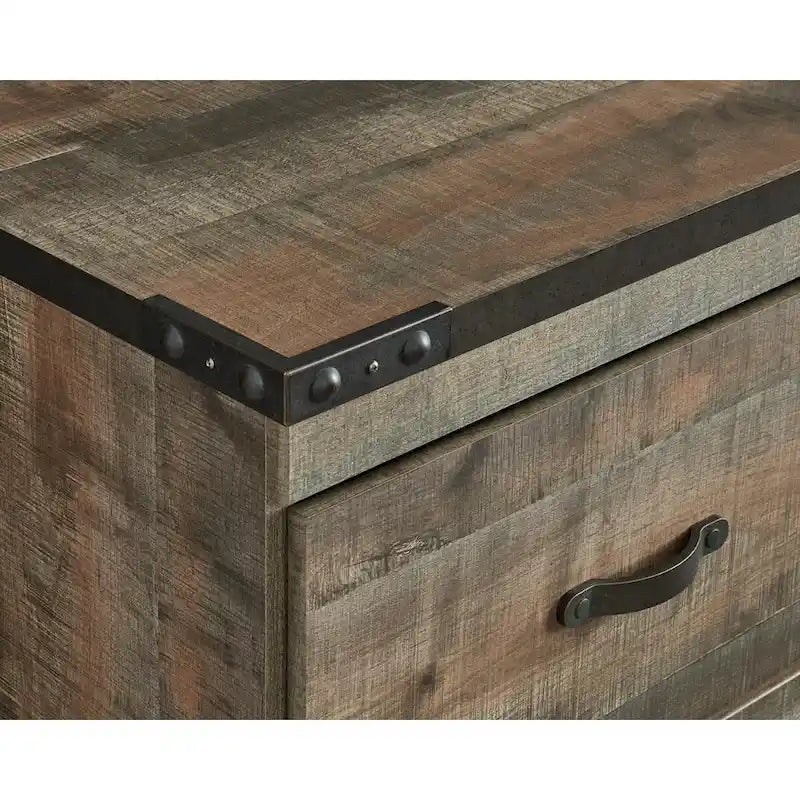 Trinell Casual Large TV Stand, Brown