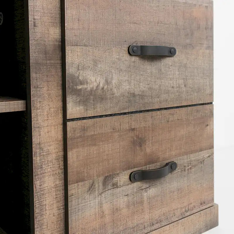 Trinell Casual Large TV Stand, Brown