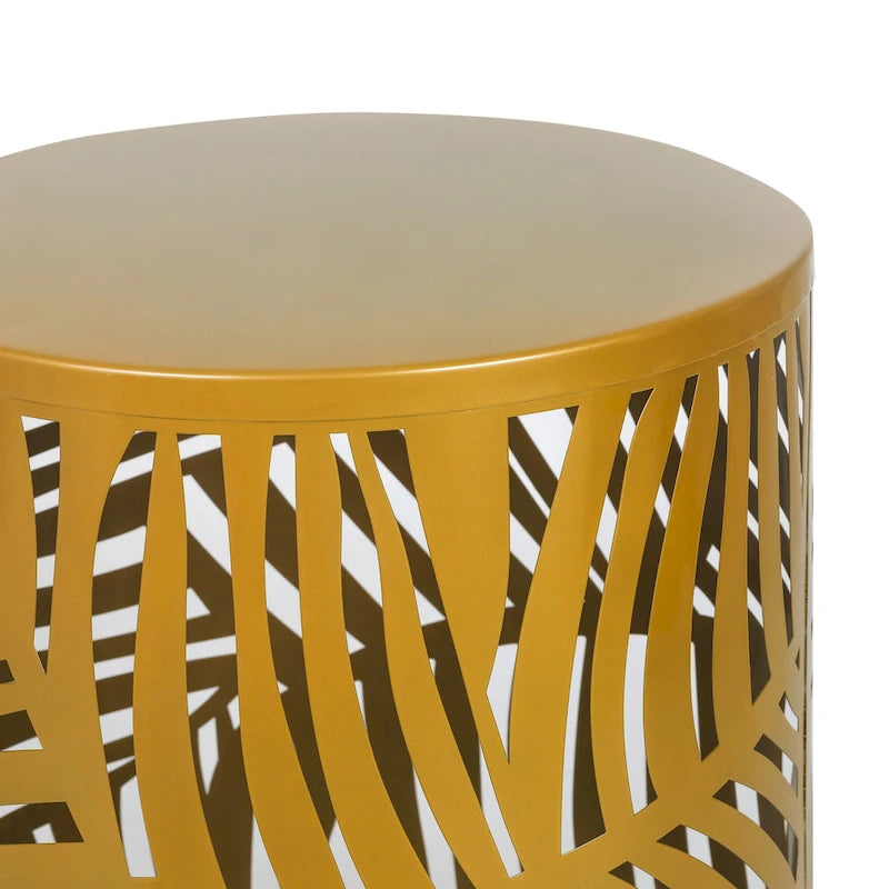 Adeco Set of 2 Round Nesting Side End Tables Set - Set of 2