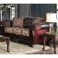 Rend Traditional Faux Leather Tufted Loveseat by Furniture of America