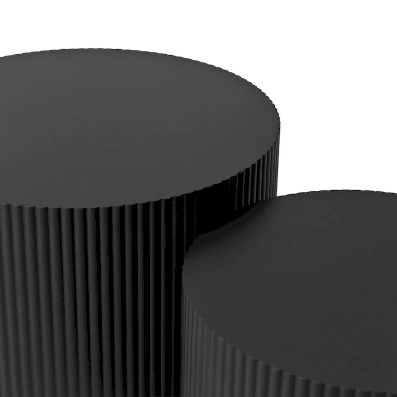 Wave Stripe Nesting Coffee Table Set for Living Room,Bedroom