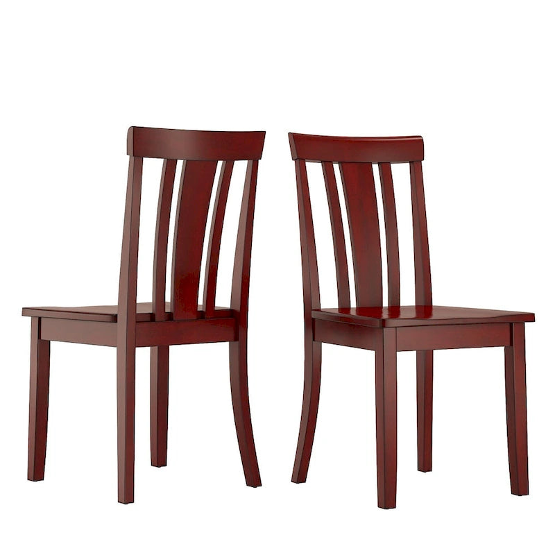 Wilmington II Slat Back Wood Dining Side Chairs by iNSPIRE Q Classic (Set of 2)