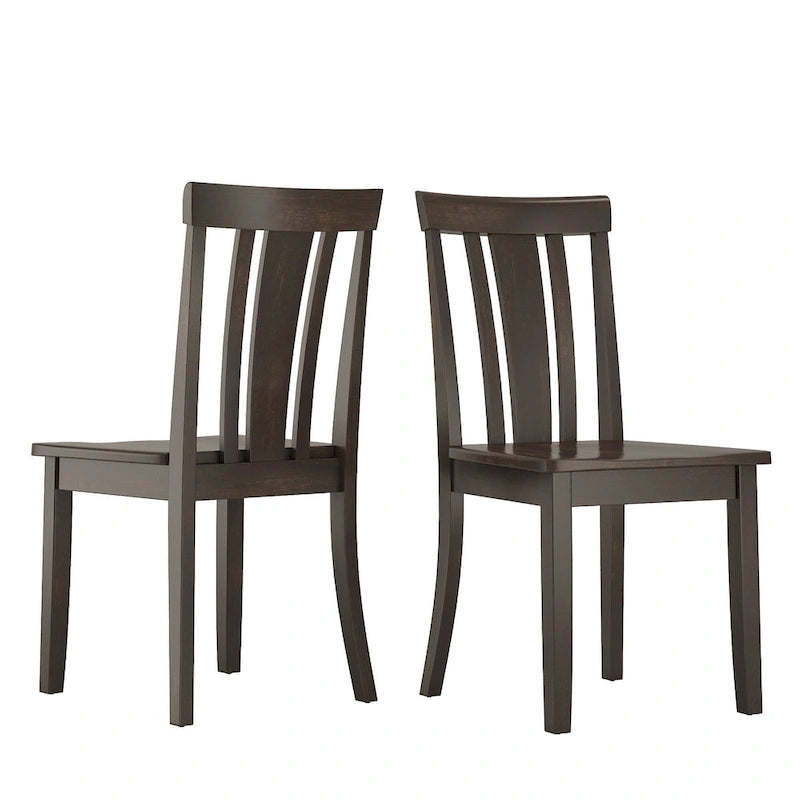 Wilmington II Slat Back Wood Dining Side Chairs by iNSPIRE Q Classic (Set of 2)