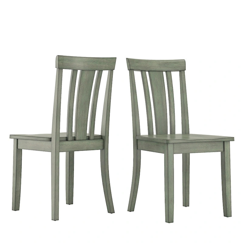Wilmington II Slat Back Wood Dining Side Chairs by iNSPIRE Q Classic (Set of 2)