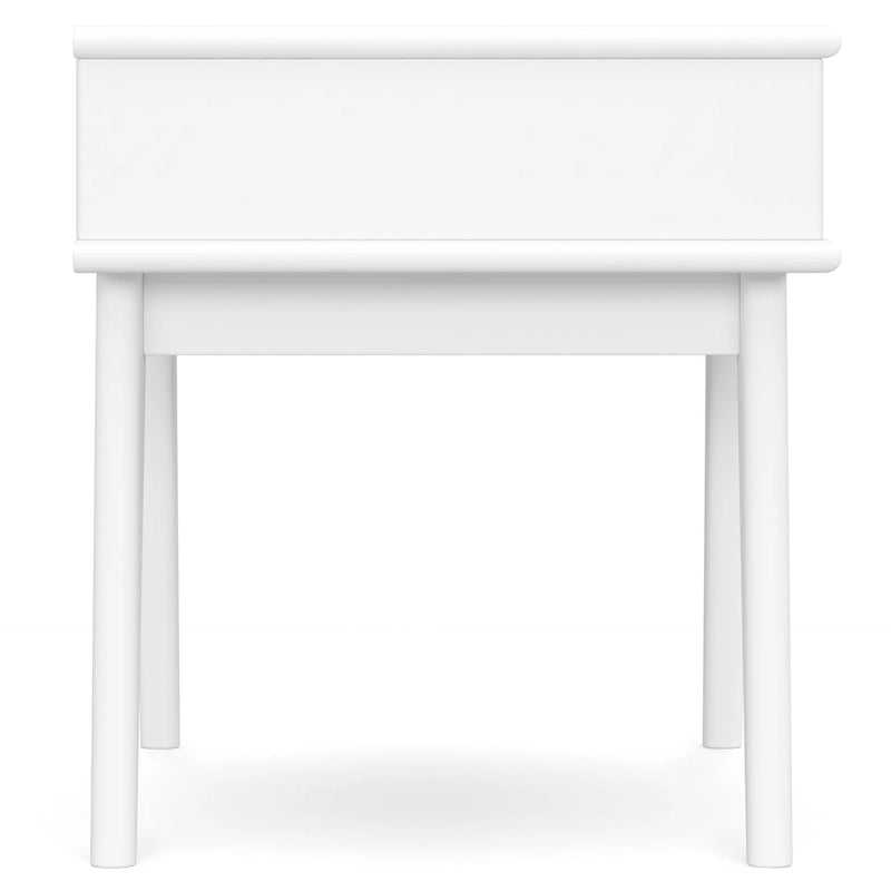 WYNDENHALL Tierney SOLID HARDWOOD 22 inch Wide Rectangle Mid Century Modern End Table - 22 W x 20 D x 22 H