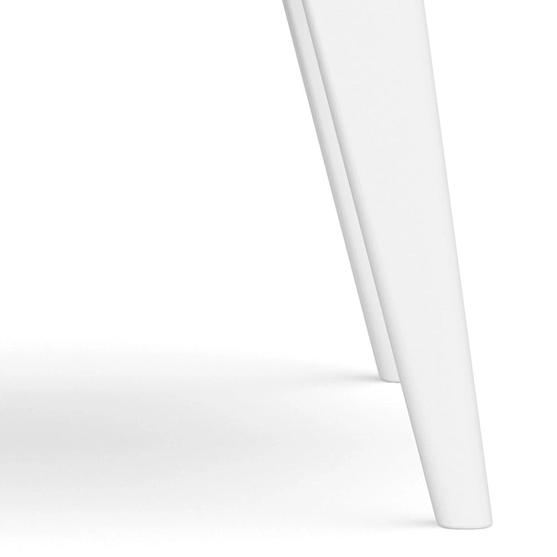 WYNDENHALL Tierney SOLID HARDWOOD 22 inch Wide Rectangle Mid Century Modern End Table - 22 W x 20 D x 22 H