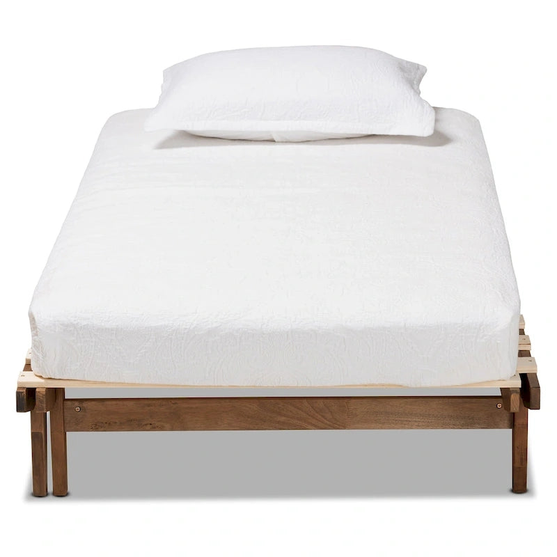 Hiro Modern and Contemporary Expandable Twin to King Bed Frame