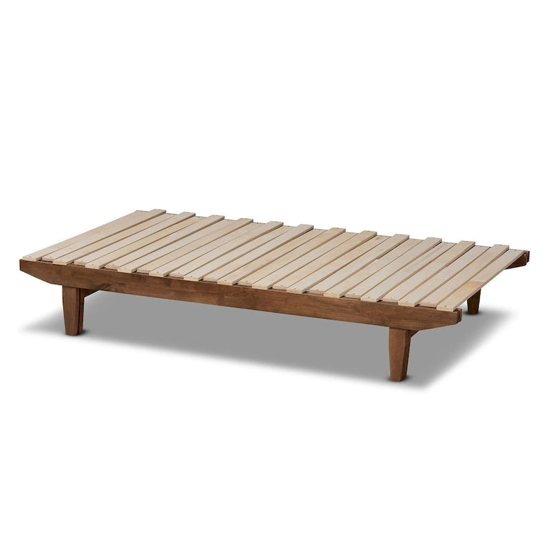 Hiro Modern and Contemporary Expandable Twin to King Bed Frame