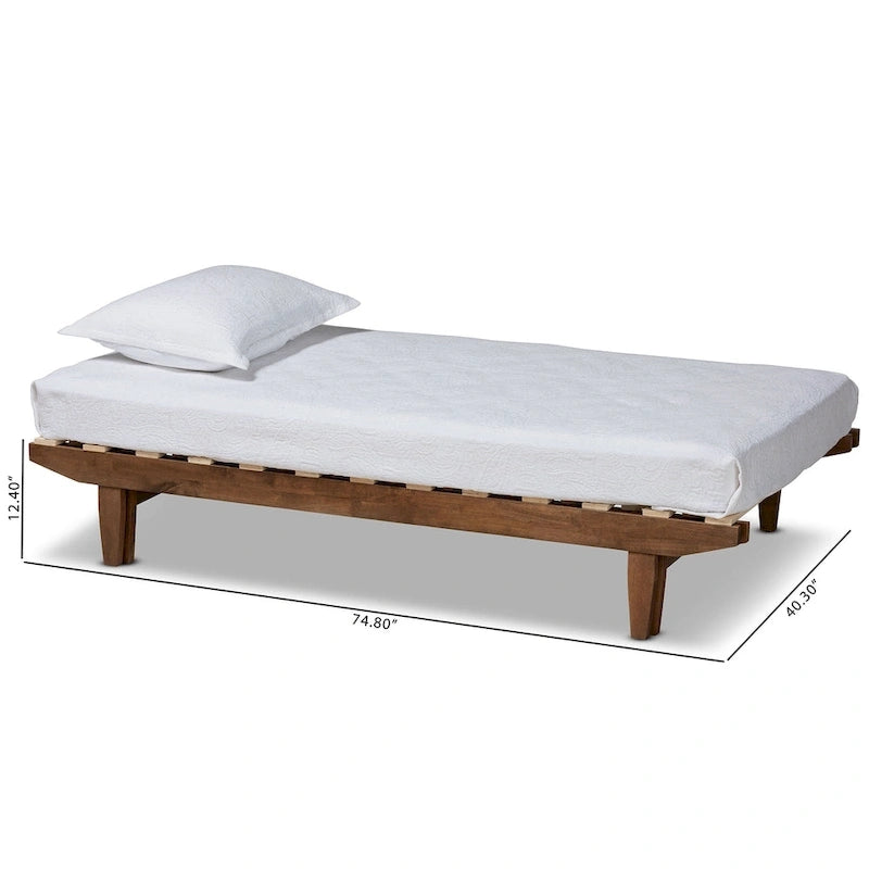 Hiro Modern and Contemporary Expandable Twin to King Bed Frame