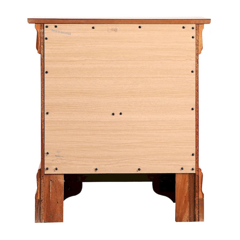 Louis Phillipe 2-drawer Wooden Nightstand