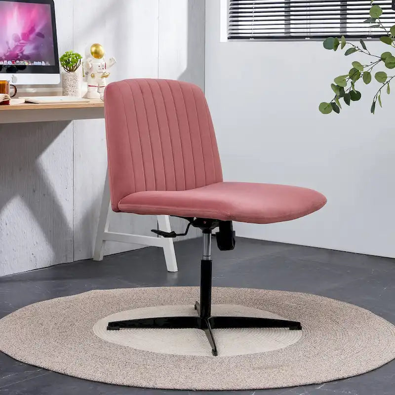 Adjustable 360 Swivel Office Chair With Black Foot