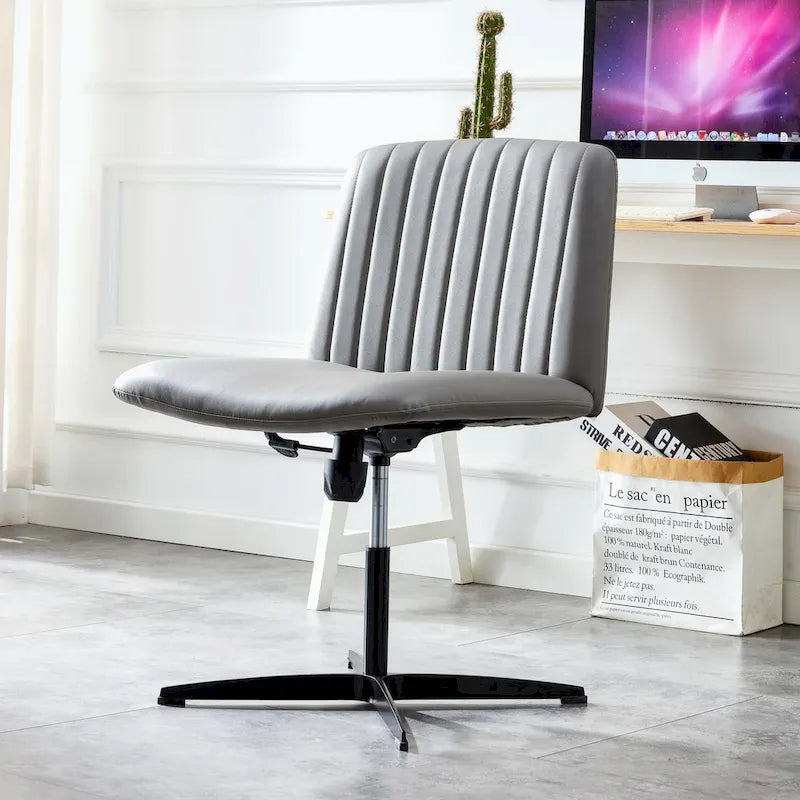 Adjustable 360 Swivel Office Chair With Black Foot