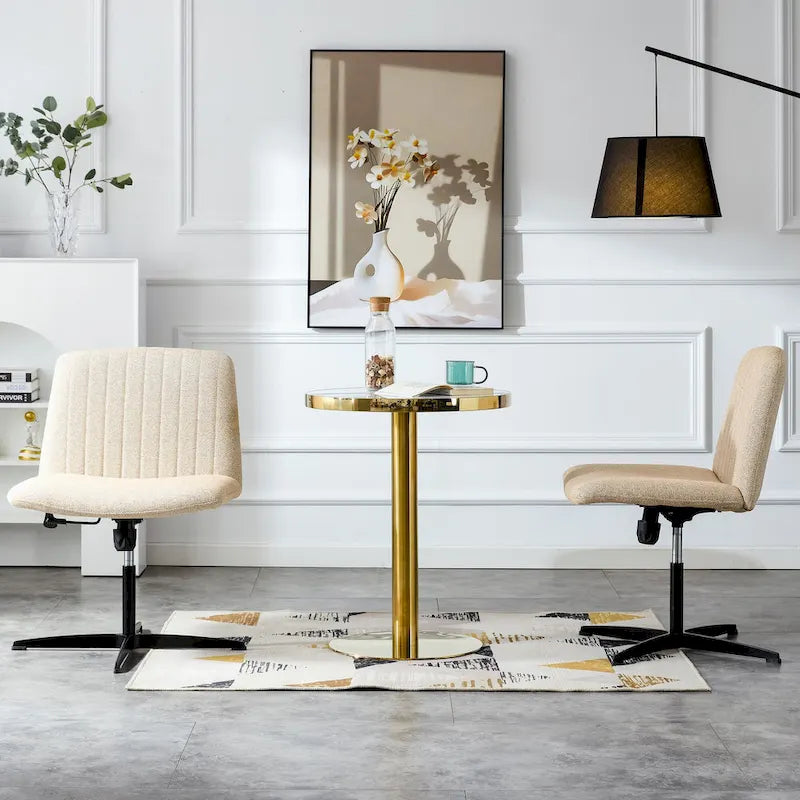 Adjustable 360 Swivel Office Chair With Black Foot