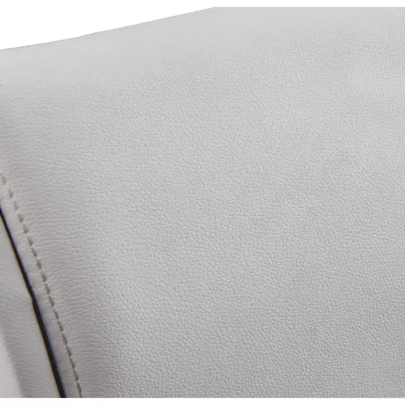 Upholstered Faux Leather Platform Bed with LED Light