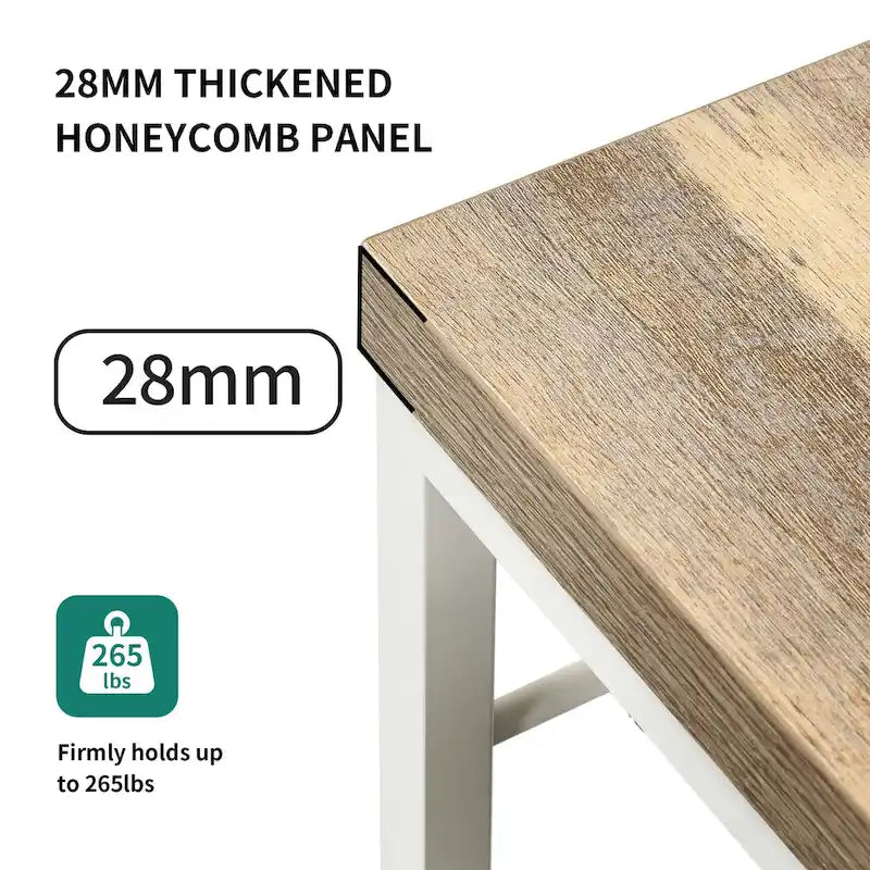 Moasis Kitchen Bakers Rack Utility Storage Shelf with Power Outlets Microwave Oven Stand