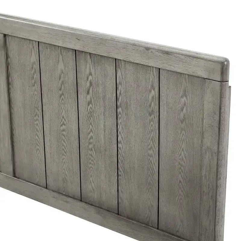 Widman Country Style Queen Size Grey Wooden Headboard