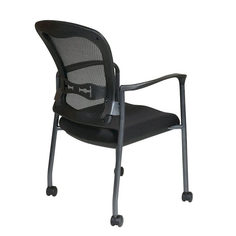 Visitors Chair with Breathable Back with Built-in Lumbar Support