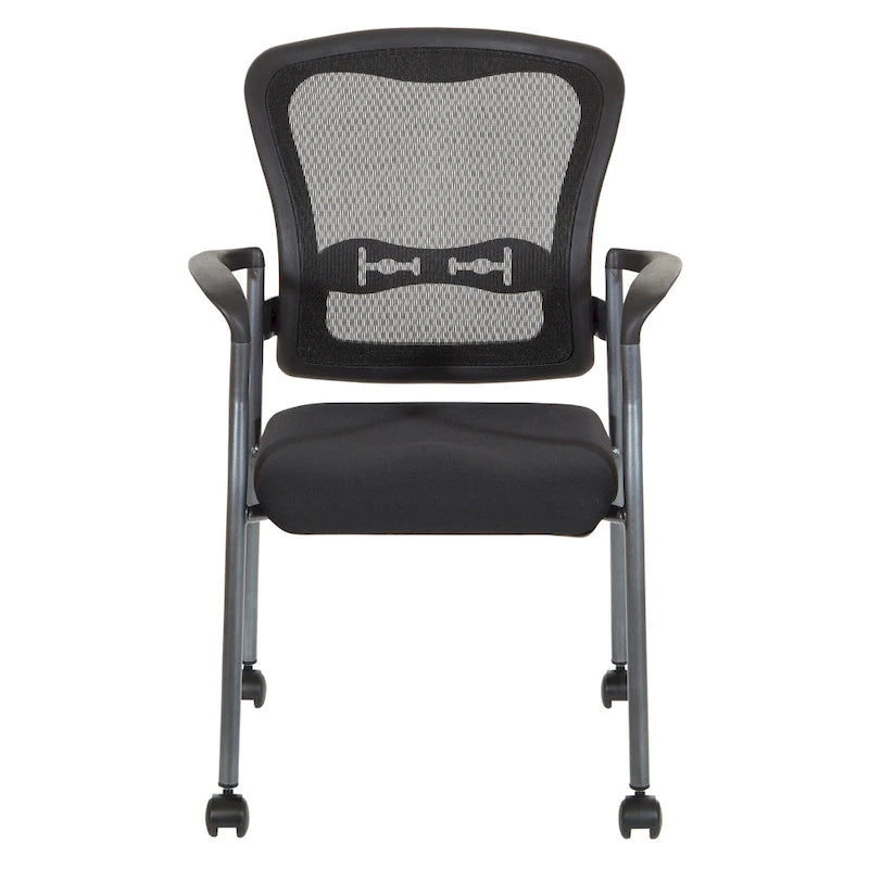 Visitors Chair with Breathable Back with Built-in Lumbar Support